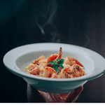 Risotto with Zucchini, Cod & Shrimp