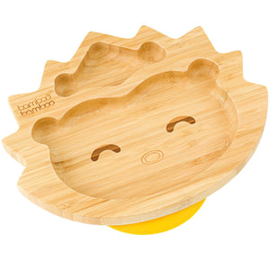 Bamboo Hedgehog Suction Plate Baby Product BB Pre-Order Yellow 