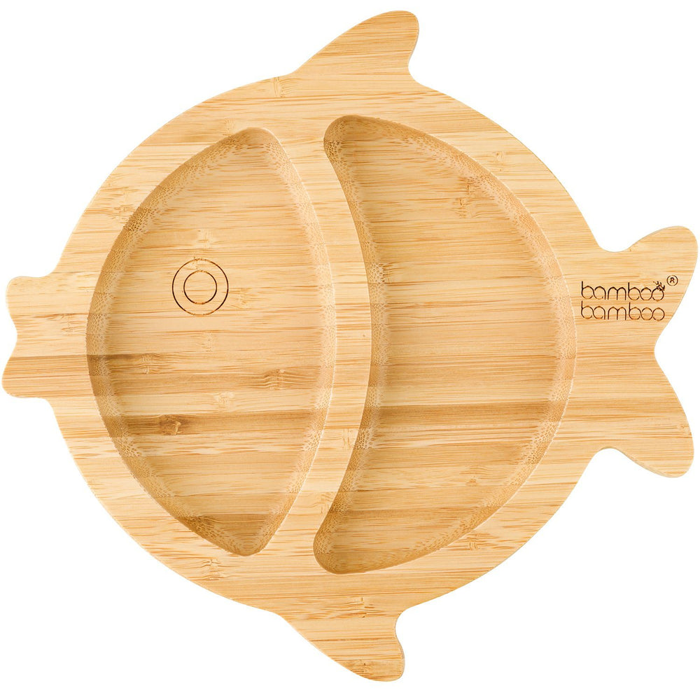 
            
                Load image into Gallery viewer, Bamboo Little Fish Suction Plate Baby Product bamboo bamboo 
            
        