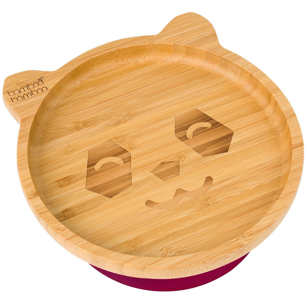 
            
                Load image into Gallery viewer, Bamboo Big Panda Suction Plate Feeding Products bamboo bamboo Cherry 
            
        