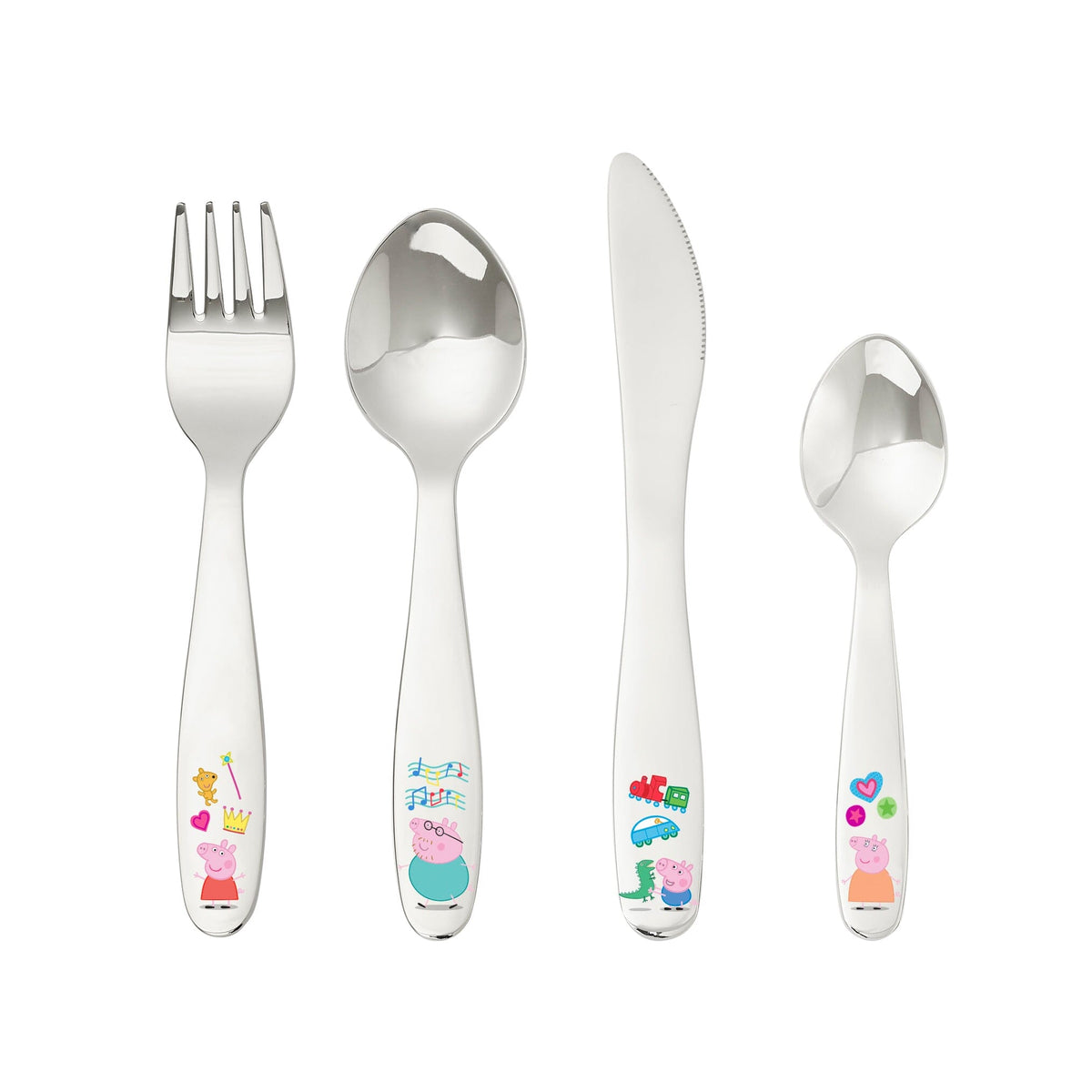 Peppa Pig 4 piece cutlery set bamboo bamboo
