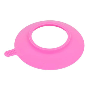 Plate Silicone Suction Rings bamboo bamboo Pink 