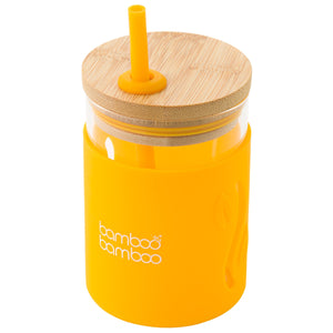 bb Toddler Jar with Straw bamboo bamboo Yellow 